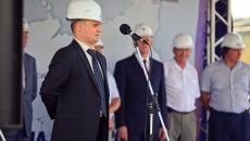 Торжественное мероприятие, посвященное Дню строителя и вводу в работу ПС 220 кВ Бужора 12 августа 2012 года, г. Анапа